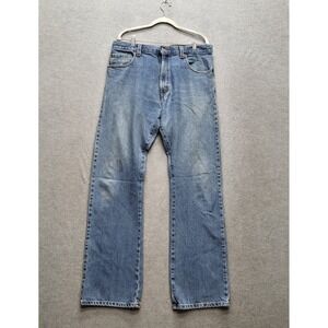 Levi's 517 Men Jeans 36X34 Blue Denim Bootcut Westerncore Y2K